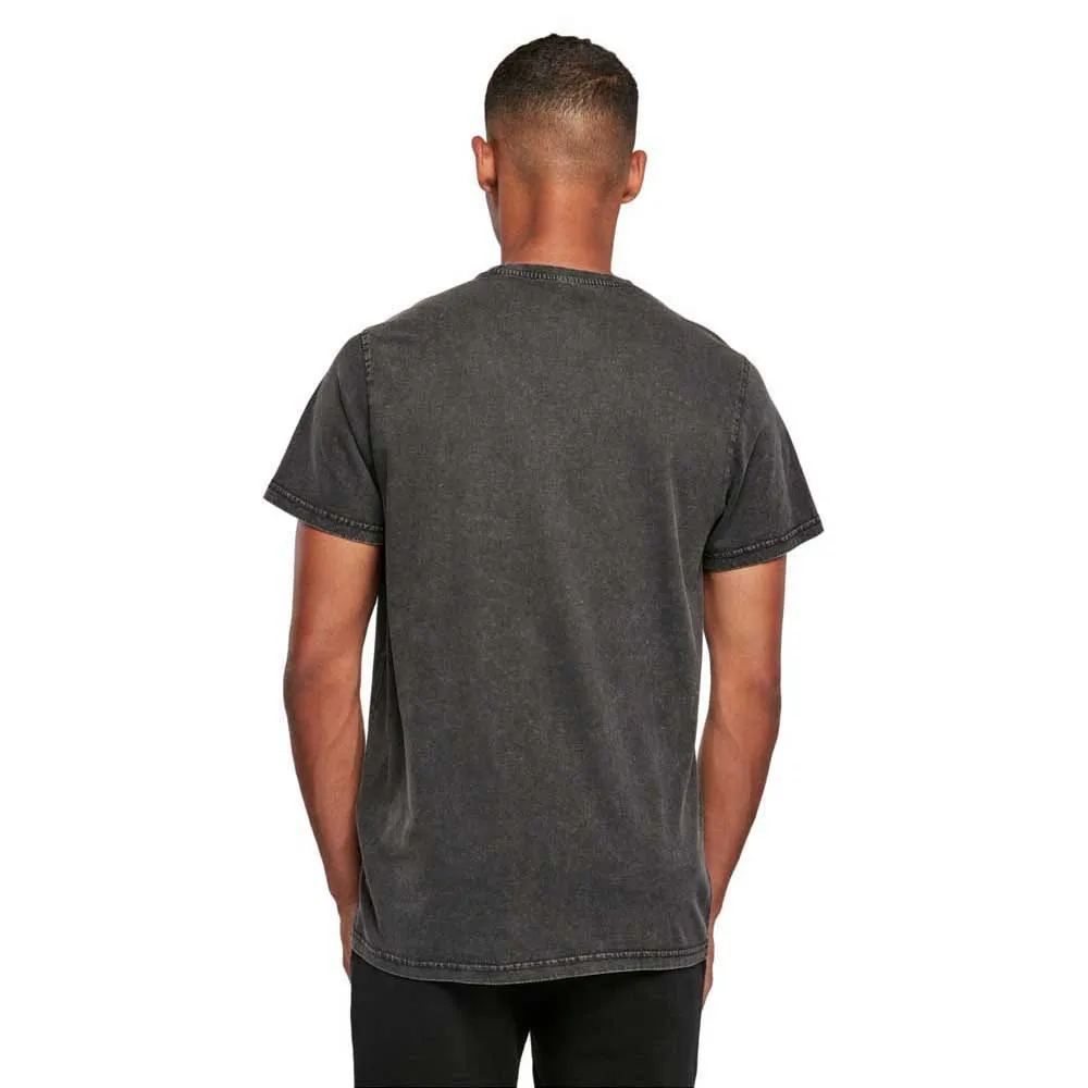 Build Your Brand Acid Washed Short Sleeve Round Neck T-Shirt 2 Build Your Brand Acid Washed Short Sleeve Round Neck T-Shirt - Image 2