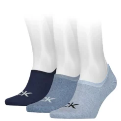 Calvin Klein Footie High Cut Logo Socks 3 Pairs