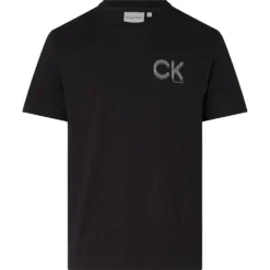 Calvin Klein Striped Chest Logo Short Sleeve T-Shirt