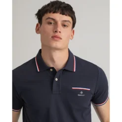 Gant Piqué 3 Color Tipping Polo -Hacket Clothing Shop gant pique 3 color tipping polo 2