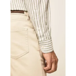 Hackett Melange Stripe Long Sleeve Shirt -Hacket Clothing Shop hackett melange stripe long sleeve shirt 3