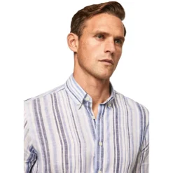 Hackett Multi Stripe Long Sleeve Shirt -Hacket Clothing Shop hackett multi stripe long sleeve shirt 2