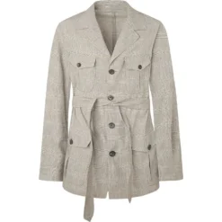 Hackett Safari Brown Check Blazer