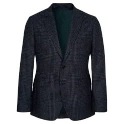 Hackett Shetland Gcheck Zip Out Blazer