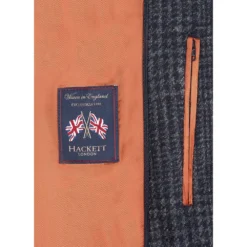 Hackett Shetland Gcheck Zip Out Blazer -Hacket Clothing Shop hackett shetland gcheck zip out blazer 3