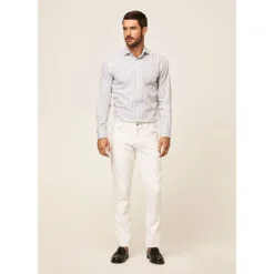 Hackett Slub Melange Stripe Long Sleeve Shirt -Hacket Clothing Shop hackett slub melange stripe long sleeve shirt 4