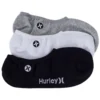 HURLEY H2O Dri No Show Socks 3 Pairs