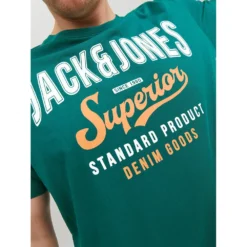 Jack & Jones Logo Short Sleeve O Neck T-Shirt -Hacket Clothing Shop jack jones logo short sleeve o neck t shirt 3