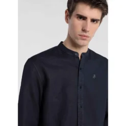 LOIS Jeans Mao Collar Long Sleeve Shirt -Hacket Clothing Shop lois jeans mao collar long sleeve shirt 2