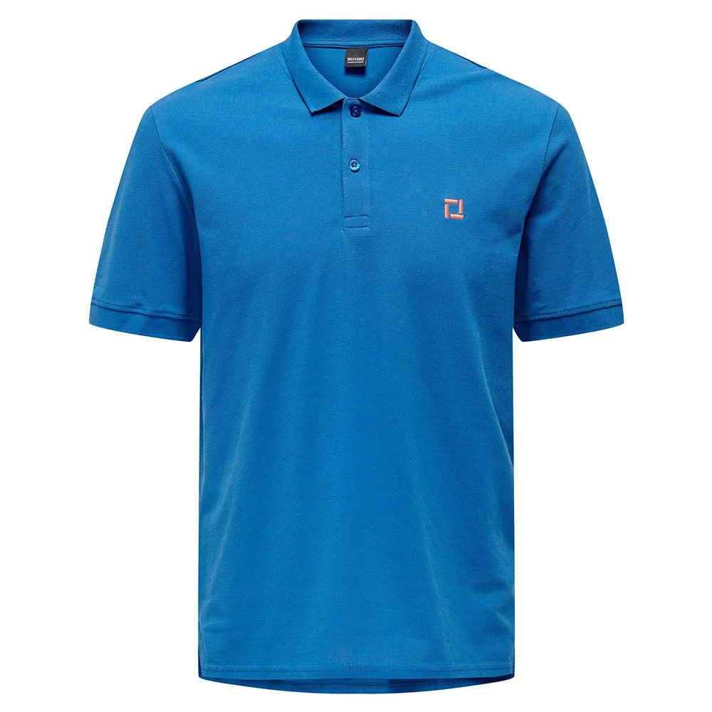 Only & Sons Cruyff Reg Pique Short Sleeve Polo 1 Only & Sons Cruyff Reg Pique Short Sleeve Polo