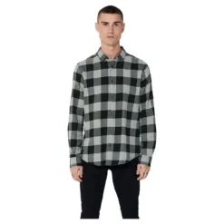 Only & Sons Gudmund Life Checked Long Sleeve Shirt -Hacket Clothing Shop only sons gudmund life checked long sleeve shirt 4