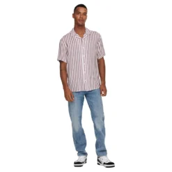 Only & Sons Wayne Life Viscose Short Sleeve Shirt -Hacket Clothing Shop only sons wayne life viscose short sleeve shirt 4