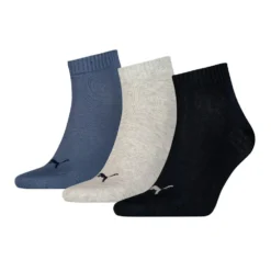 Puma Quarter Plain Socks 3 Pairs