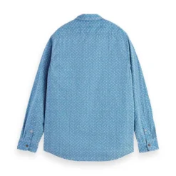 Scotch & Soda Regular Fit Printed Poplin Long Sleeve Shirt -Hacket Clothing Shop scotch soda regular fit printed poplin long sleeve shirt 1