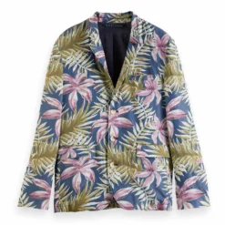 Scotch & Soda Unconstructed Printed Tencel™ Blazer
