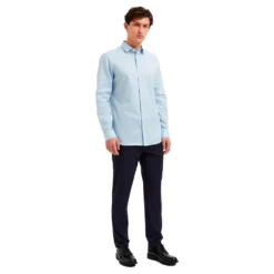 Selected Nathan-Solid Long Sleeve Shirt -Hacket Clothing Shop selected nathan solid long sleeve shirt 3