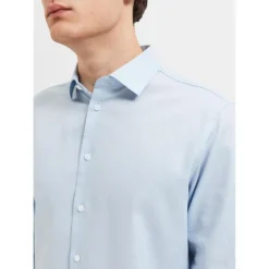 Selected Nathan-Solid Long Sleeve Shirt -Hacket Clothing Shop selected nathan solid long sleeve shirt 5