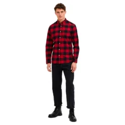 Selected Slim Flannel Long Sleeve Shirt -Hacket Clothing Shop selected slim flannel long sleeve shirt 3
