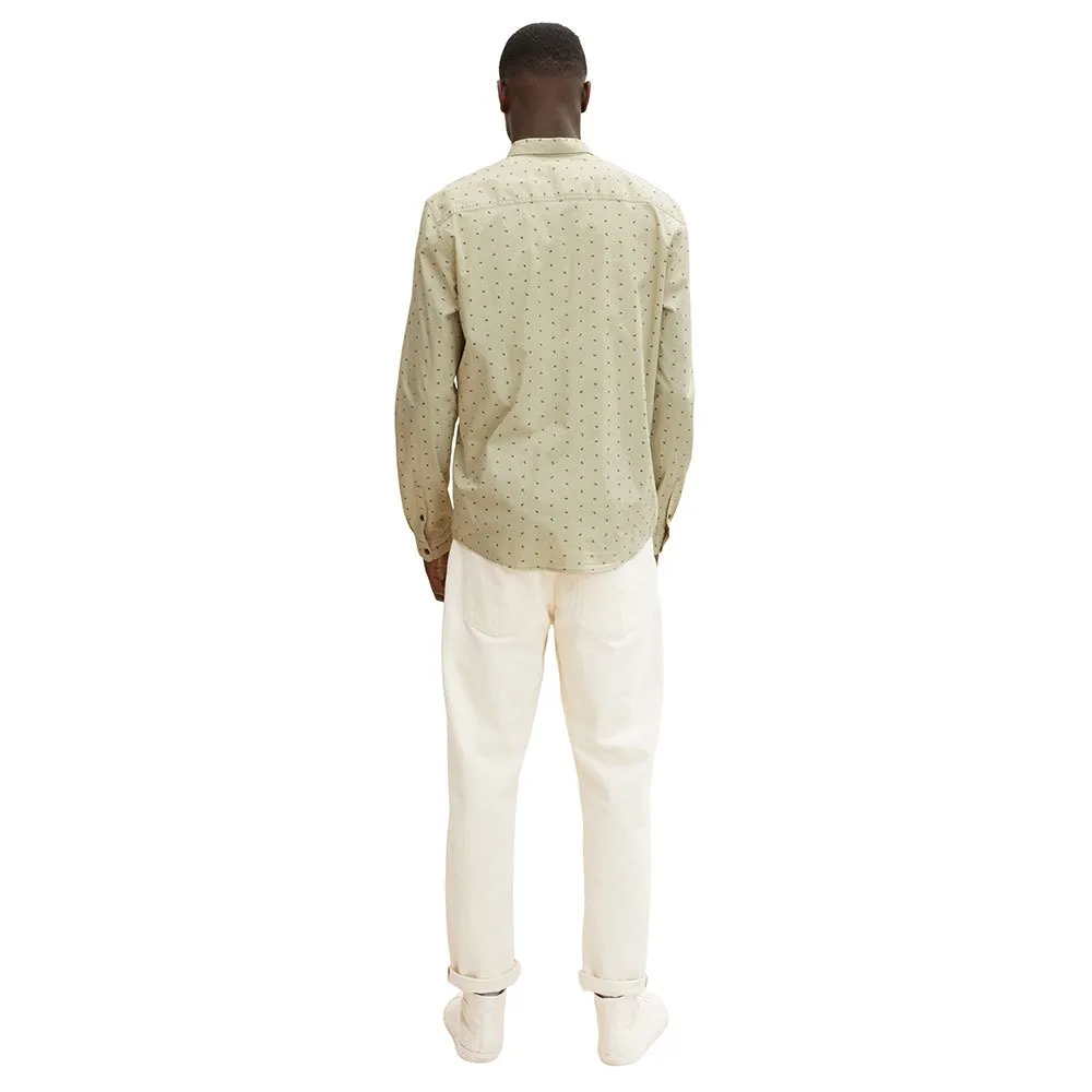 Tom Tailor Fitted Printed Long Sleeve Shirt 2 Tom Tailor Fitted Printed Long Sleeve Shirt - Image 2