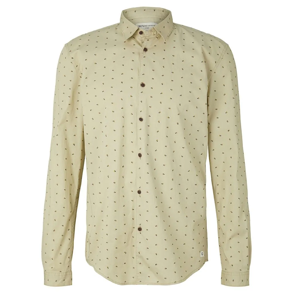 Tom Tailor Fitted Printed Long Sleeve Shirt 3 Tom Tailor Fitted Printed Long Sleeve Shirt - Image 3