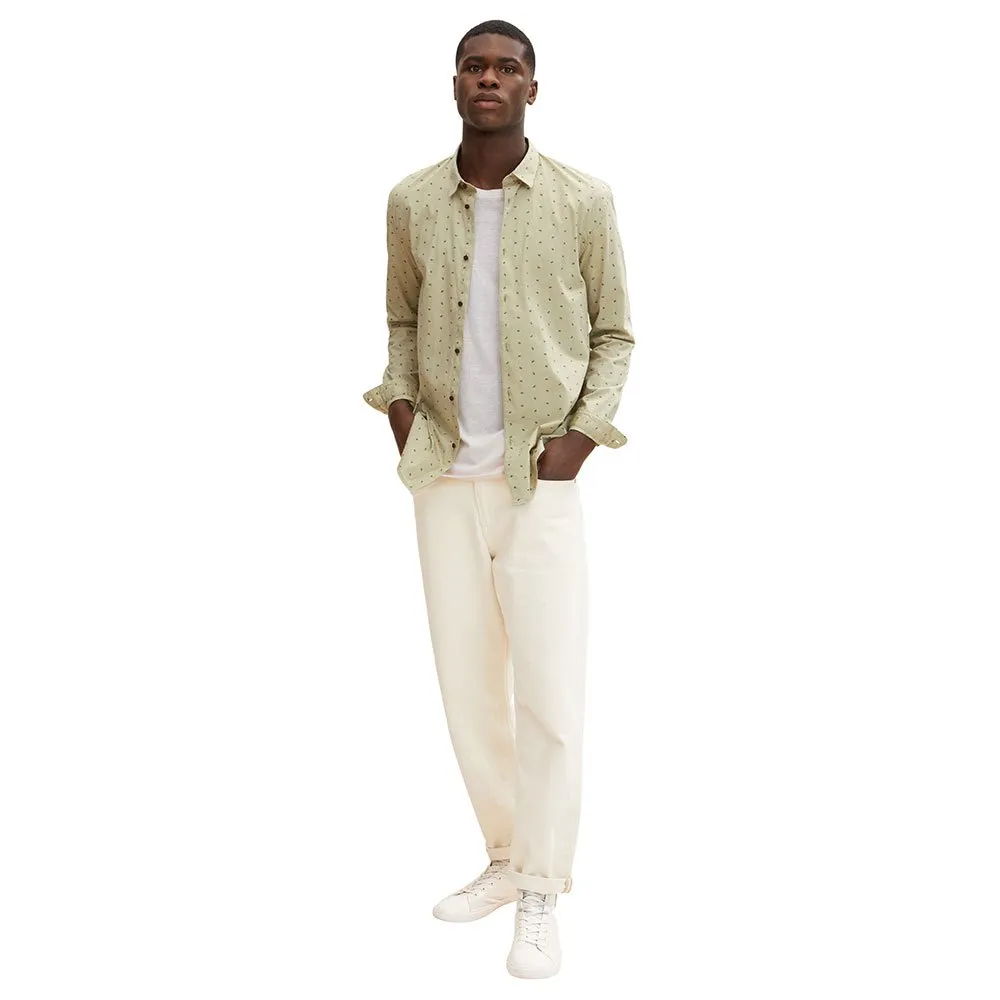 Tom Tailor Fitted Printed Long Sleeve Shirt 5 Tom Tailor Fitted Printed Long Sleeve Shirt - Image 5