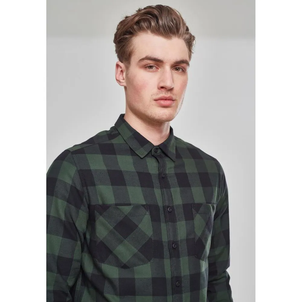 URBAN CLASSICS Basic Flannel Shirt 3 URBAN CLASSICS Basic Flannel Shirt - Image 3