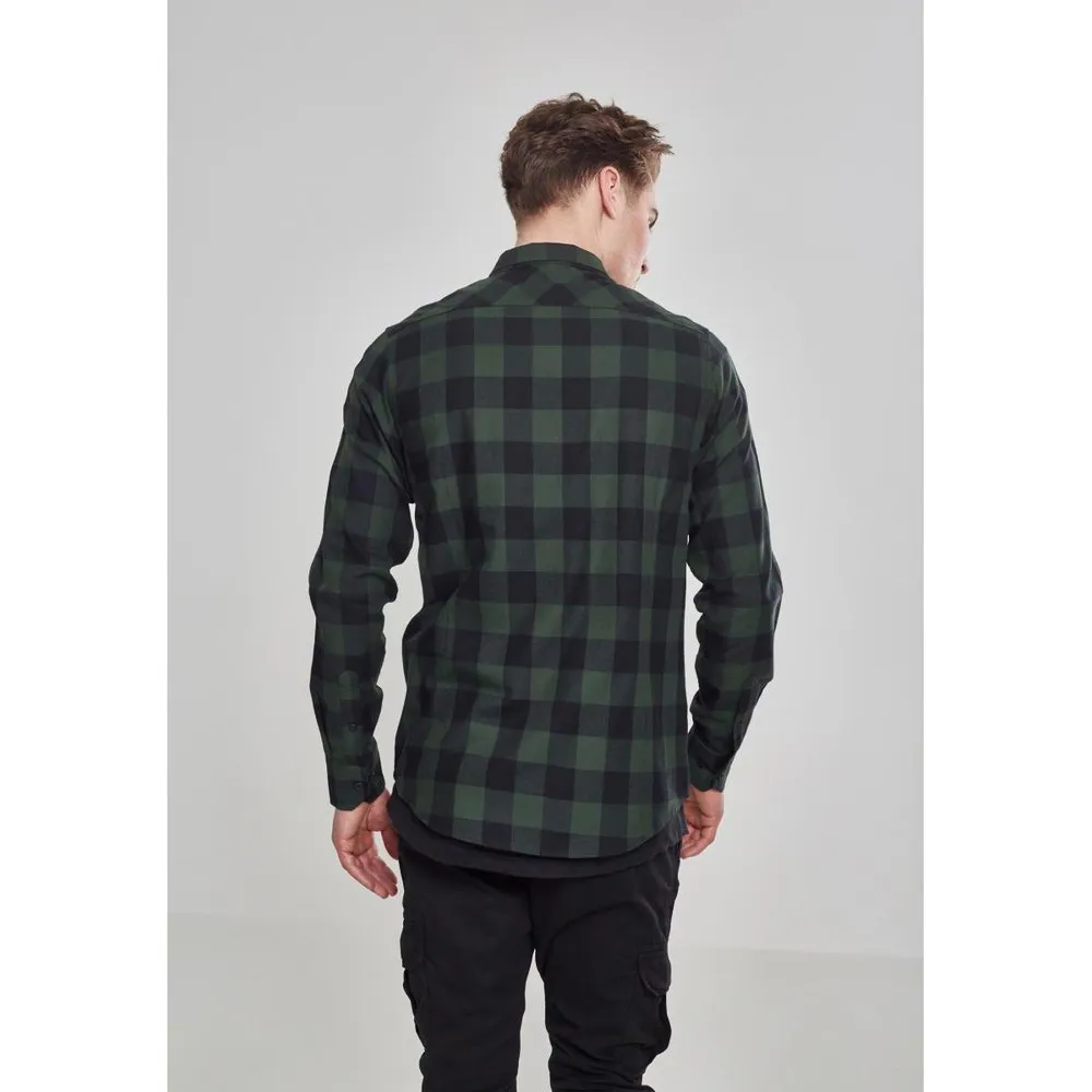URBAN CLASSICS Basic Flannel Shirt 4 URBAN CLASSICS Basic Flannel Shirt - Image 4