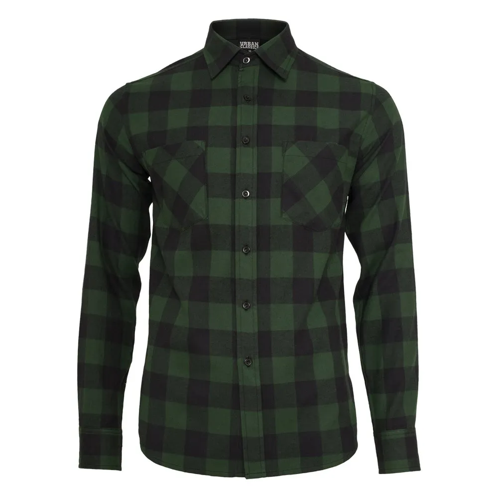 URBAN CLASSICS Basic Flannel Shirt 7 URBAN CLASSICS Basic Flannel Shirt - Image 7