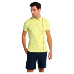 Vertical Graphic Sport Line Short Sleeve Polo