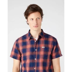 Wrangler 1 Pocket W5J1BKX79 Short Sleeve Shirt -Hacket Clothing Shop wrangler 1 pocket w5j1bkx79 short sleeve shirt 3