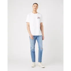 Wrangler Positive Vibes Short Sleeve T-Shirt -Hacket Clothing Shop wrangler positive vibes short sleeve t shirt 4